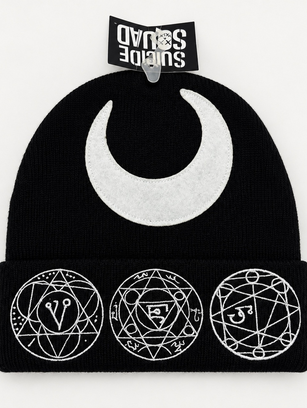 Suicide Squad Crescent Moon Black Beanie One Size